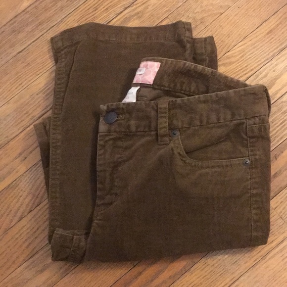 J Crew Brown Bootcut Corduroys 6S - Picture 2 of 6